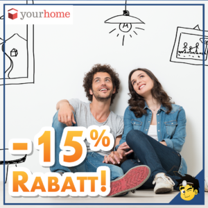 Günstige Möbel: 15% Rabatt & gratis Lieferung (ab 50€ MBW) auf ALLES bei yourhome (Sessel, Couchen, u.v.m.)