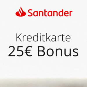 *Letzter Tag* Kostenlose Santander 1plus Visa mit 25€ BestChoice-/Amazon.de-Gutschein