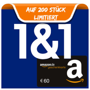 Bonus Deal: 1&1 DSL mit HomeServer (Fritz!Box) + 60€ Amazon.de-Gutschein