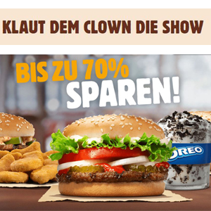 Burger King: 32 Tage 32 Angebote - nur in der App, heute 2 King Sundae für 1€