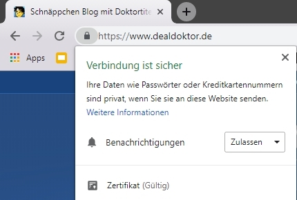 Sichere Verbindung https