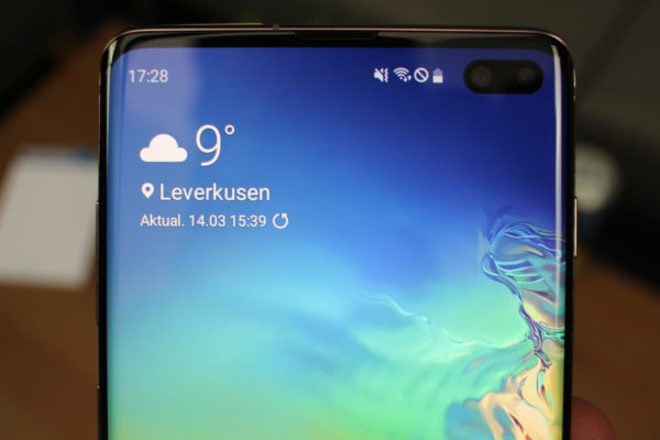 Galaxy S10+ Display oben