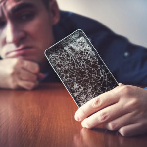 Smartphone Bildschirm Bruch