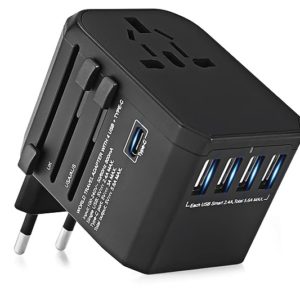 Universal-Reiseadapter mit 4 USB Ports für 13,35€