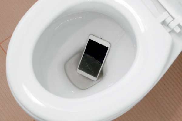Smartphone-Toilette