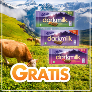 GRATIS TESTEN bei Rewe: Milka Schokolade darkmilk (1 von 10.000 Prdukttester)