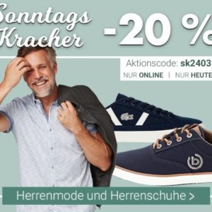 Karstadt: *20%-Rabatt-Sonntags-Kracher* mit Code "sk2403" - z. B. Pierre Cardin Herren T-Shirts, 3er-Pack  jetzt 13,99 € statt früher 29,99€ abzgl. 20% Rabatt = 11,19€