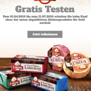 St. Mang Käse gratis testen