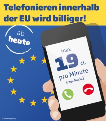 Telefonieren ins EU-Ausland