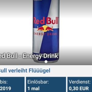 Red Bull für 0,69 bei Rewe (reebate)