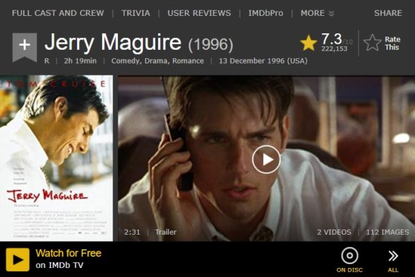 IMDB TV Watch for free