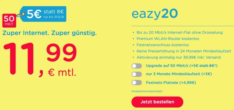 Bawu Nrw Hessen Eazy Internet Fur 11 99 Mtl Wlan Router Fur 0