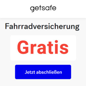 *Genial* Sommer-Special: Kostenlose Fahrradversicherung (täglich kündbar + erweiterbar) - getsafe
