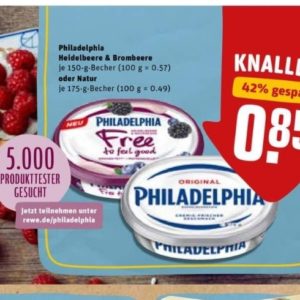 GRATIS testen 5000 Produkttester für Philadelphia "Free to feel good"  gesucht! (Rewe ab 15.07)