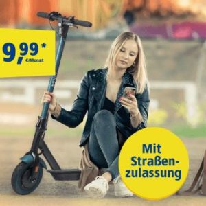 E-Scooter zur LTE Allnet-Flat: Lohnt sich der 1&1 Handytarif-Deal? (5GB/10GB/15GB LTE ab 34,98€/Monat - o2-Netz)