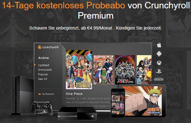 Crunchyroll Premium kostenlos