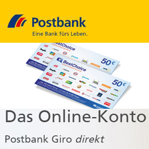 *Letzte Chance!* 100€ Prämie für Eröffnung des Postbank Giro direkt – kostenlos für Studenten, Azubis, u.v.m. (alle anderen: 1,90€/Monat) *nur bis 26.8., 14 Uhr*