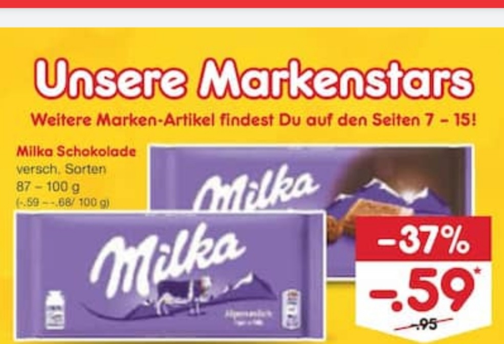 Netto Md 5 Tafeln Milka Schokolade Fur Je 0 49 Dank Netto Md App