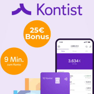 Kontist: 25€ Bonus für das Girokonto (keine Schufa!)