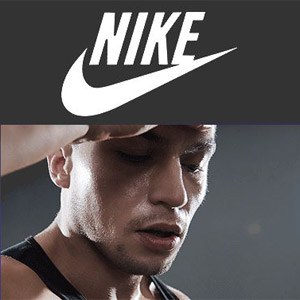 Nike-Mann-schwitzt