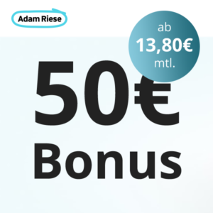 👮‍♂️ 50€ Bonus für Adam Riese Rechtsschutz ab 13,80€ im Monat