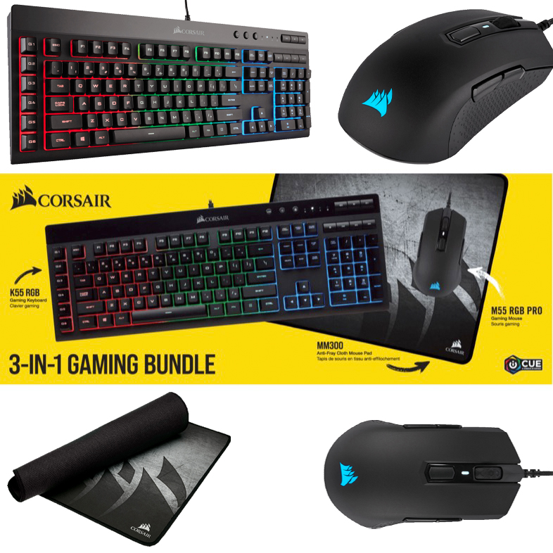 Mediamarkt Corsair 3in1 Gaming Bundle Tastatur Maus Mauspad Fur 75 27 Statt 100