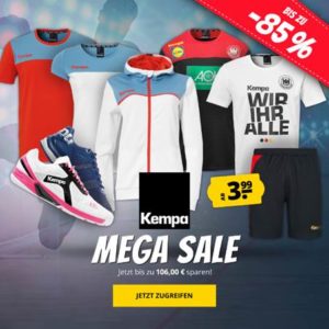 SportSpar: Kempa-Sale mit Jacken, Hosen und Schuhen ab 3,99€