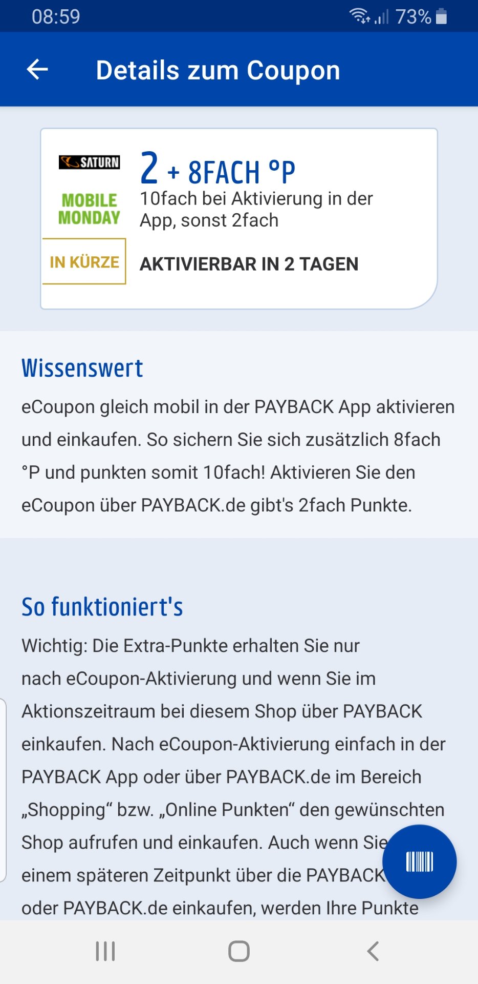 Saturn Am 23 12 Gibt Es 10 Fach Payback Punkte