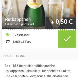 Rotkäppchen Sekt für €1,89 dank Reebate und Angebote.