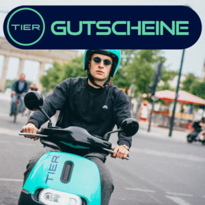 [Berlin, Köln, München] TIER e-Moped Gutschein: 10 Freifahrten GRATIS + Freiminuten