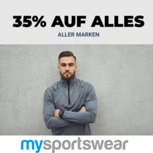 Letzter Tag 👕👟 mysportswear: 35% Rabatt auf ALLES