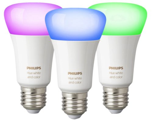PHILIPS Hue White  Col. Amb. 3 er Pack Bluetooth LED Leuchtmittel Weiss