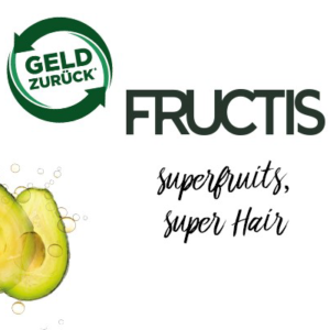 100% Geld-Zurück auf Garnier Fructis Shampoo/Spülung/Kur (GzG)