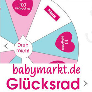 Babymarkt: Glücksrad drehen und Babypoints gewinnen