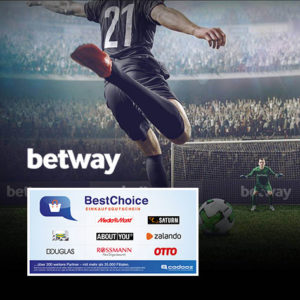 ⚽️ Betway: 25€ einsetzen + 30€ BestChoice-Gutschein kassieren! (Neukunden)