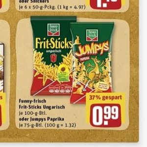 (Rewe&#043;Reebate) Funny Frisch Jumpys für effektiv 0,59€