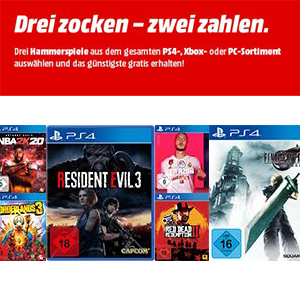 MediaMarkt: "3 kaufen, 2 bezahlen" für alle PS4-, Xbox ...