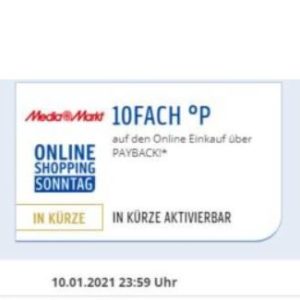 MediaMarkt: 10fach PayBack Punkte ≜ 5% Ersparnis