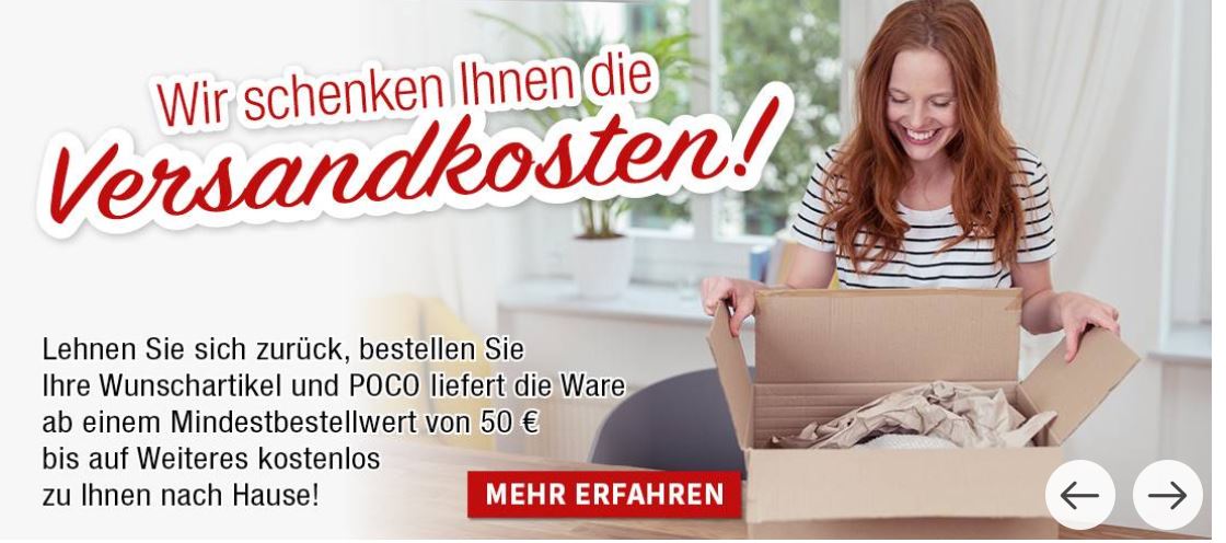🛋 Poco Online-Shop: Gratis Versand ab 50€ - jetzt bestellen!