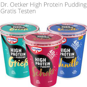 Gratis: Dr. Oetker High Protein Pudding testen