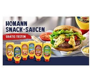 GRATIS testen - Homann Snack Saucen