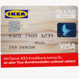 IKEA Kreditkarte ohne Jahresgebühr bei Beantragung im Aktionszeitraum + IKEA-Gutschein von 25€ - 1.000€ *bis 31.12.*