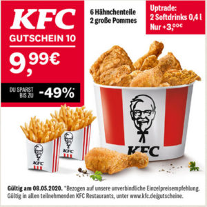 KFC Gutscheine Mai 2020