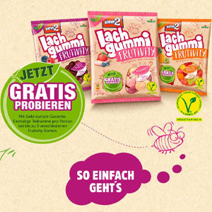 GRATIS testen: nimm2 Lachgummi Frutivity *100% Cashback*