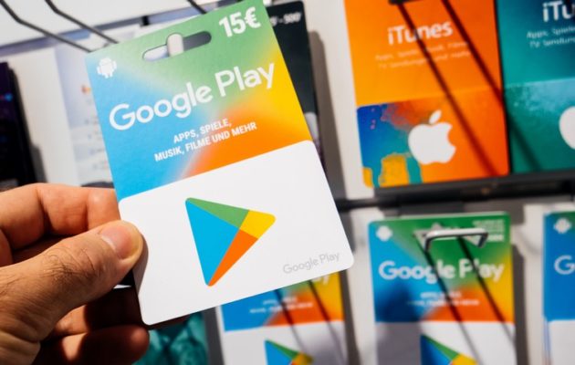 Google gift card in store