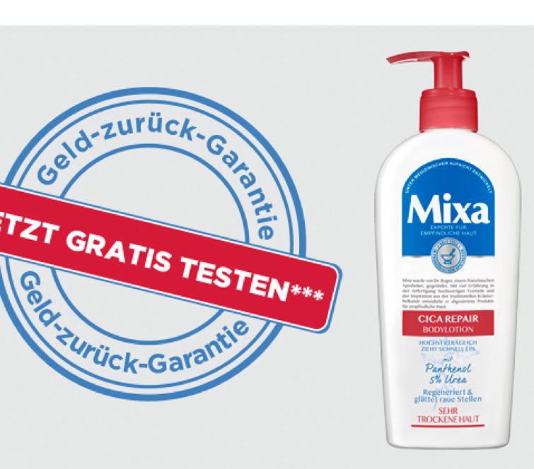 Mixa Körperpflege gratis testen - Testclub DE