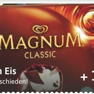 1 € reebate Cashback für Magnum Eis