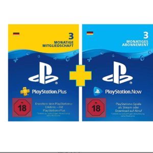 3 Monate Playstation Plus + 3 Monate Playstation Now für 34,99€ (statt 50€)