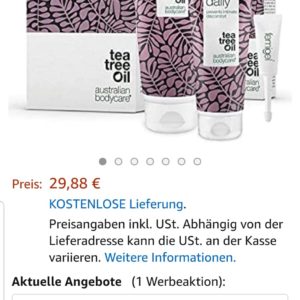 Artikel von Australian Bodycare bis 30€ kostenlos oder 30€ sparen bei Amazon