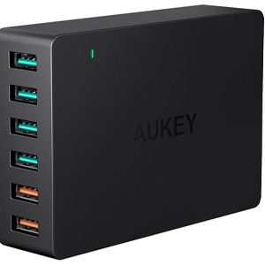 Aukey Multiport Ladegerät mit 6-Ports für 15,49€ (statt 33€)